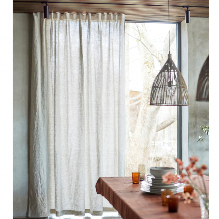 Sunshine Leinenvorhang in Oatmeal